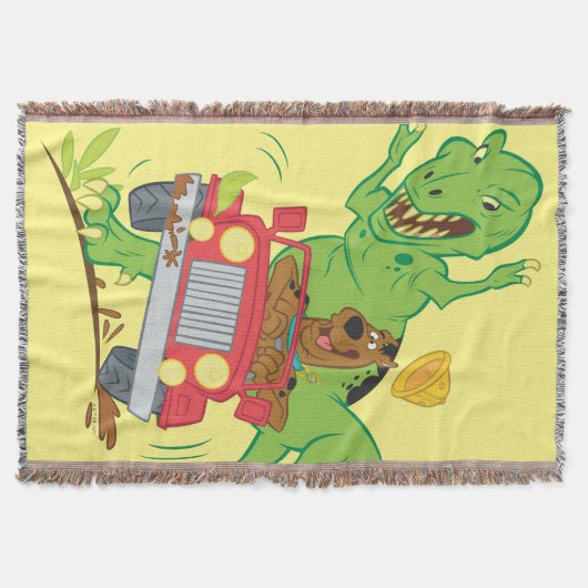 Scooby-Doo T-Rex-aanval Deken (Voorkant)