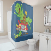 Scooby-Doo T-Rex-aanval Douchegordijn (In situ)