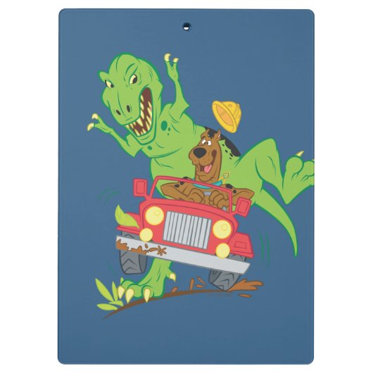 Scooby-Doo T-Rex-aanval Klembord (Achterkant)