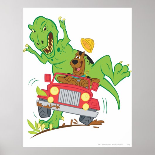 Scooby-Doo T-Rex-aanval Poster (Voorkant)