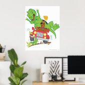 Scooby-Doo T-Rex-aanval Poster (Thuiskantoor)