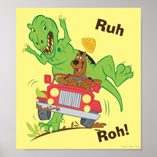 Scooby-Doo T-Rex-aanval Poster (Voorkant)