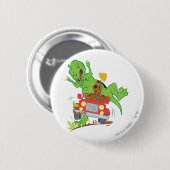 Scooby-Doo T-Rex-aanval Ronde Button 5,7 Cm (Voorkant /achterkant)