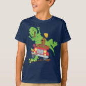 Scooby-Doo T-Rex-aanval T-shirt (Voorkant)