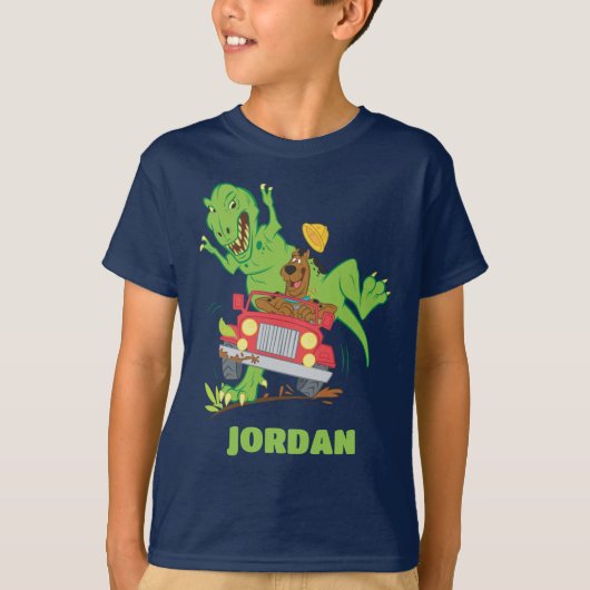 Scooby-Doo T-Rex Aanval T-shirt (Voorkant)