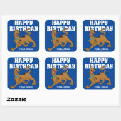 Scooby-Doo Tail Wag | Gefeliciteerd Vierkante Sticker (Vel)