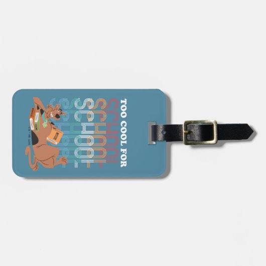 Scooby-Doo te kool voor school Bagagelabel (Voorkant horizontaal)