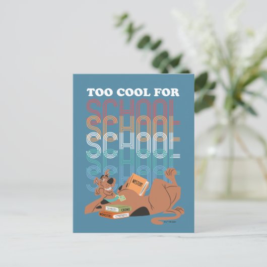 Scooby-Doo te kool voor school Briefkaart (Staand voorkant)