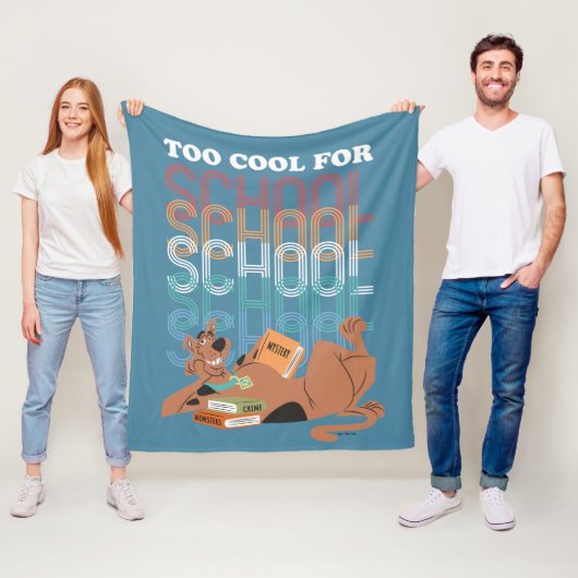 Scooby-Doo te kool voor school Fleece Deken (In situ)