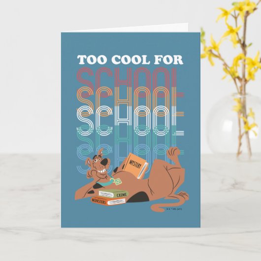 Scooby-Doo te kool voor school Kaart (Gele Bloem)