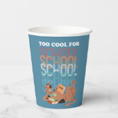 Scooby-Doo te kool voor school Papieren Bekers (Achterkant)