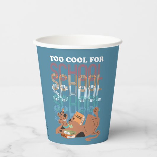 Scooby-Doo te kool voor school Papieren Bekers (Voorkant)
