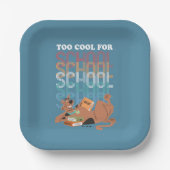 Scooby-Doo te kool voor school Papieren Bordje (Voorkant)