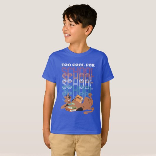 Scooby-Doo te kool voor school T-shirt (Voorkant volledig)