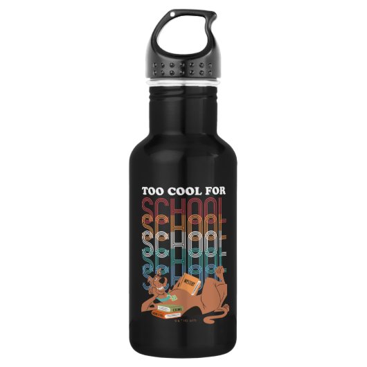 Scooby-Doo te kool voor school Waterfles (Voorkant)