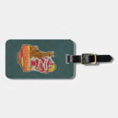 Scooby-Doo | Tegel van Pizza "Munchies" Grafisch Bagagelabel (Voorkant horizontaal)