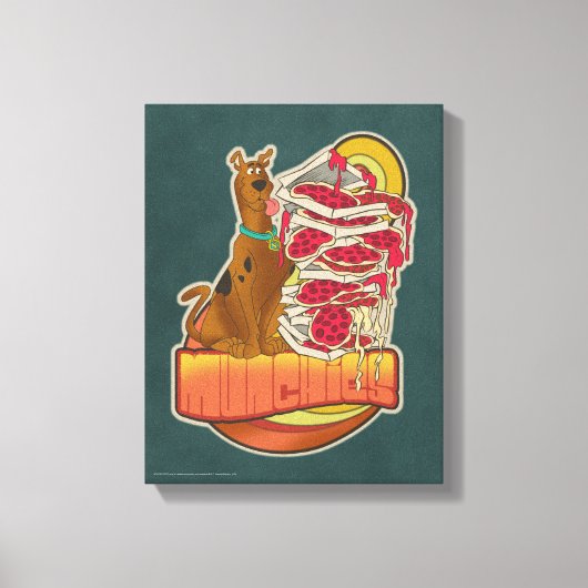 Scooby-Doo | Tegel van Pizza "Munchies" Grafisch Canvas Afdruk (Voorkant)