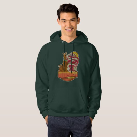 Scooby-Doo | Tegel van Pizza "Munchies" Grafisch Hoodie (Voorkant volledig)