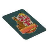 Scooby-Doo | Tegel van Pizza "Munchies" Grafisch Magneet (Rechterzijde)