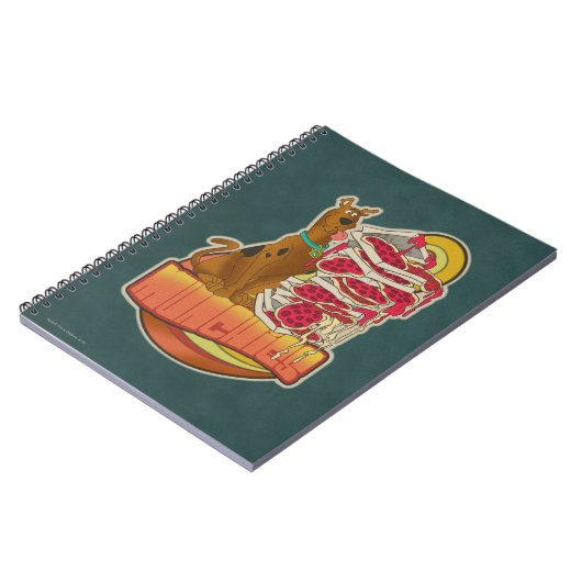 Scooby-Doo | Tegel van Pizza "Munchies" Grafisch Notitieboek (Linkerzijde)
