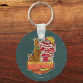 Scooby-Doo | Tegel van Pizza "Munchies" Grafisch Sleutelhanger (Voorkant)