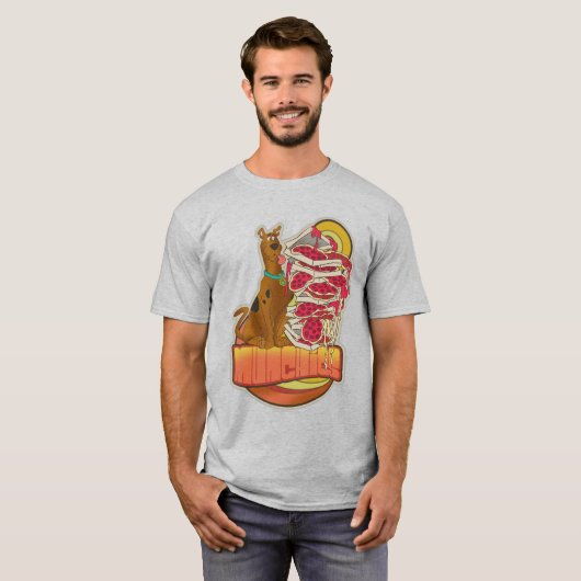 Scooby-Doo | Tegel van Pizza "Munchies" Grafisch T-shirt (Voorkant volledig)