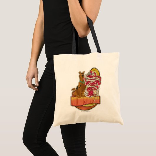 Scooby-Doo | Tegel van Pizza "Munchies" Grafisch Tote Bag (Voorkant (product))