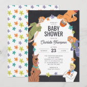 Scooby-Doo-tekens | Groovy Baby shower Kaart (Voorkant / Achterkant)