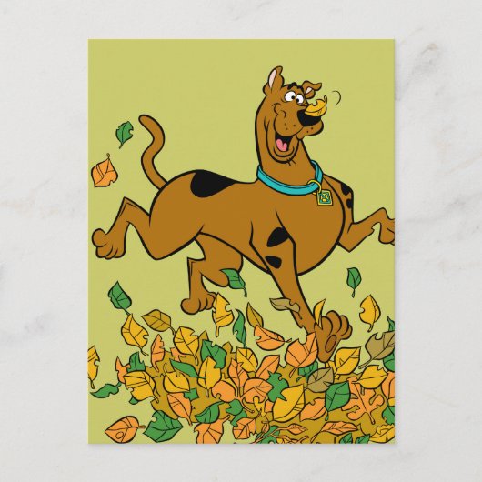 Scooby-Doo Thanksgiving Leaves Feestdagenkaart (Voorkant)
