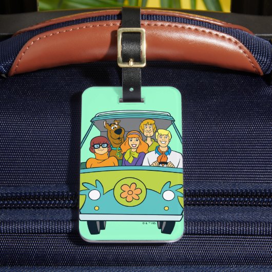 Scooby-Doo & The Gang Mystery Machine Bagagelabel (Voorkant Insitu 2)