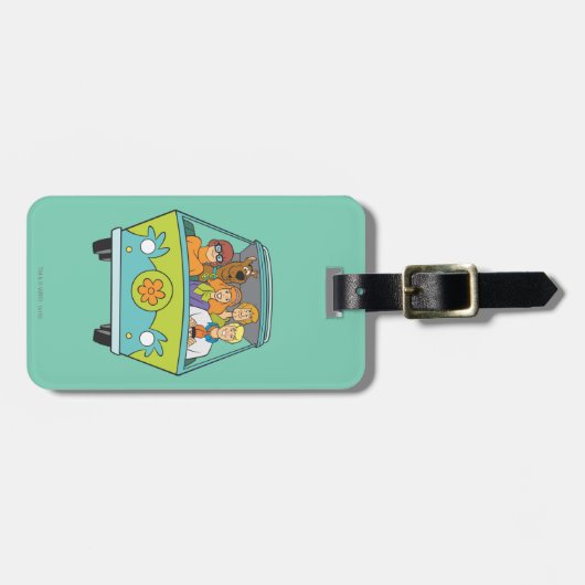 Scooby-Doo & The Gang Mystery Machine Bagagelabel (Voorkant horizontaal)