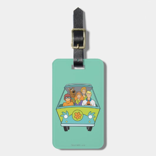 Scooby-Doo & The Gang Mystery Machine Bagagelabel (Voorkant verticaal)