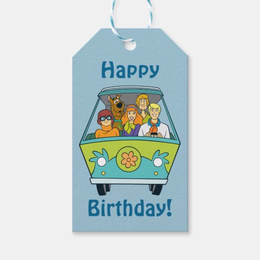 Scooby-Doo & The Gang Mystery Machine Cadeaulabel (Voorkant)