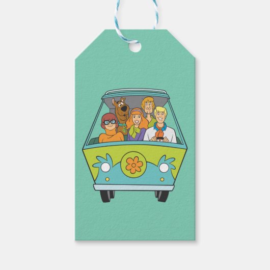 Scooby-Doo & The Gang Mystery Machine Cadeaulabel (Voorkant)