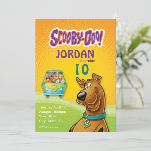 Scooby-Doo & The Gang Mystery Machine Kaart (Staand voorkant)