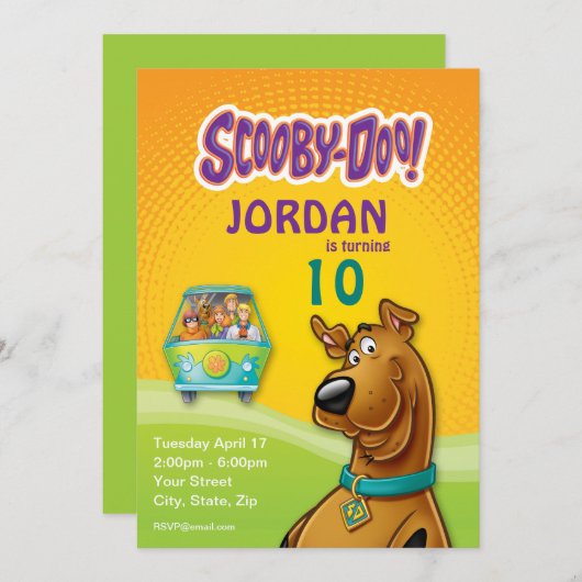 Scooby-Doo & The Gang Mystery Machine Kaart (Voorkant / Achterkant)