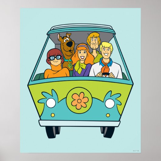 Scooby-Doo & The Gang Mystery Machine Poster (Voorkant)