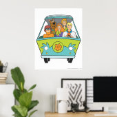 Scooby-Doo & The Gang Mystery Machine Poster (Thuiskantoor)