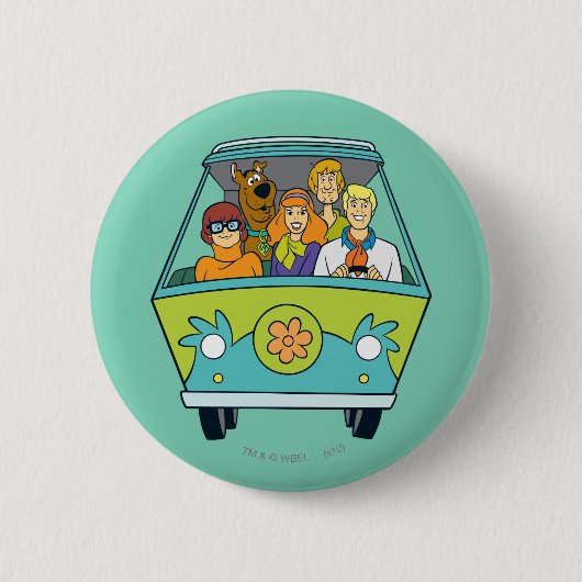 Scooby-Doo & The Gang Mystery Machine Ronde Button 5,7 Cm (Voorkant)