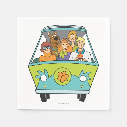 Scooby-Doo & The Gang Mystery Machine Servetten (Voorkant)