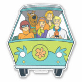 Scooby-Doo & The Gang Mystery Machine Sticker (Voorkant)