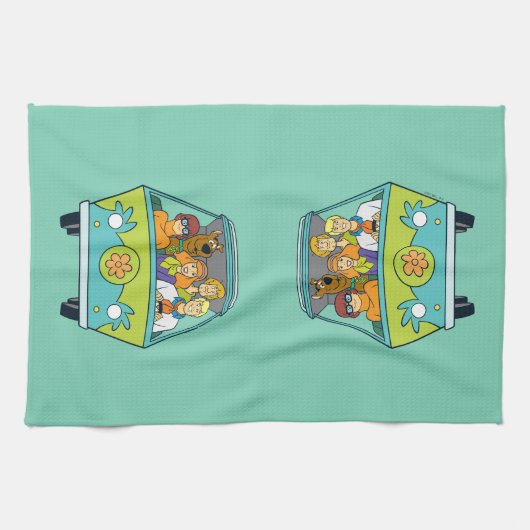 Scooby-Doo & The Gang Mystery Machine Theedoek (Horizontaal)