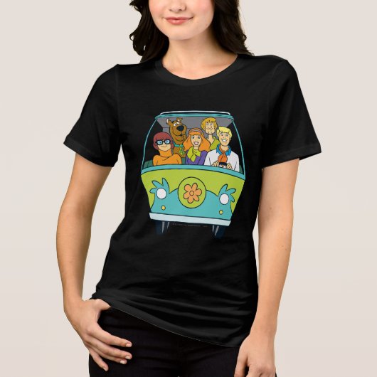 Scooby-Doo & The Gang Mystery Machine Tri-Blend Shirt (Voorkant)