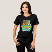 Scooby-Doo & The Gang Mystery Machine Tri-Blend Shirt (Voorkant volledig)