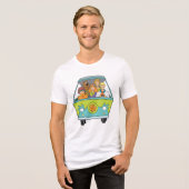 Scooby-Doo & The Gang Mystery Machine Tri-Blend Shirt (Voorkant volledig)