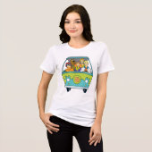 Scooby-Doo & The Gang Mystery Machine Tri-Blend Shirt (Voorkant volledig)