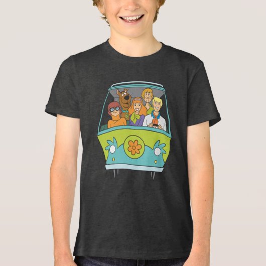 Scooby-Doo & The Gang Mystery Machine Tri-Blend Shirt (Voorkant)