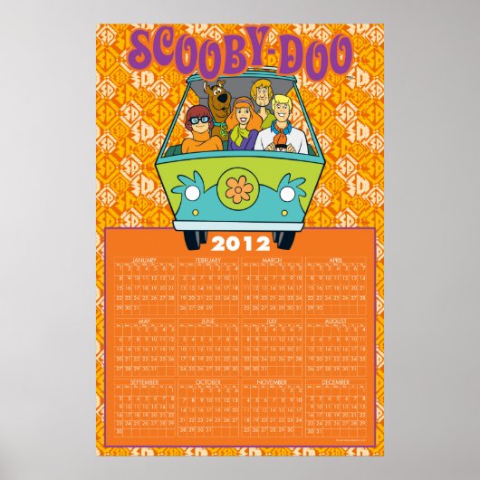 Scooby-Doo The Mystery Machine 2012 Agenda Poster (Voorkant)