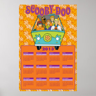 Scooby-Doo The Mystery Machine 2013 Agenda Poster