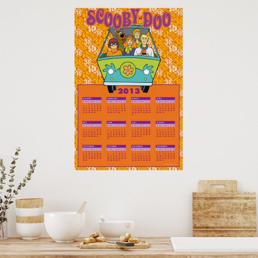 Scooby-Doo The Mystery Machine 2013 Kalender Poster (Keuken)